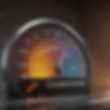 A visual representation of credit scores rising