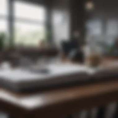 Budget Planning for Financial Growth A serene budget planning workspace