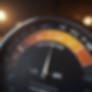 Understanding Your Credit Score Gauge A digital representation of a credit score gauge