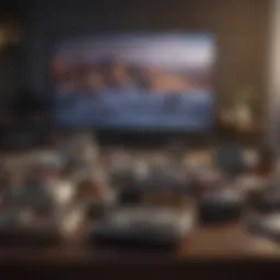 Visual representation of diverse TV packages