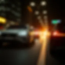Visual representation of smart car technology