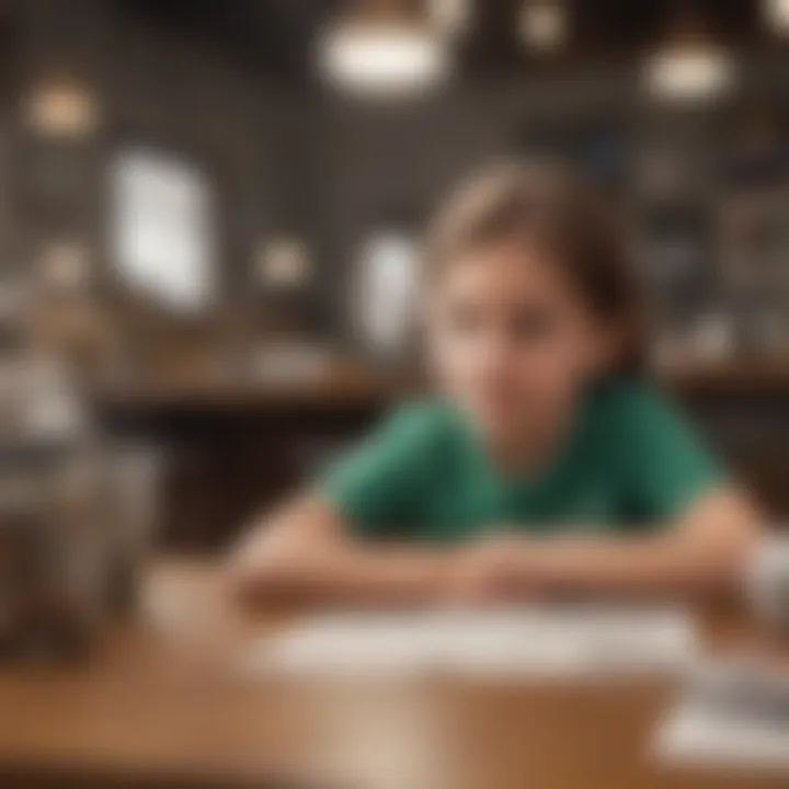 Exploring Account Options An illustration of various bank account types for kids.