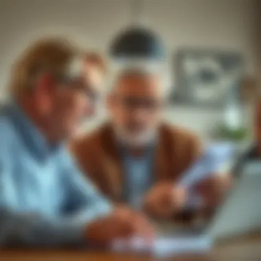 Financial Considerations for Funeral Planning An individual reviewing financial documents with a consultant