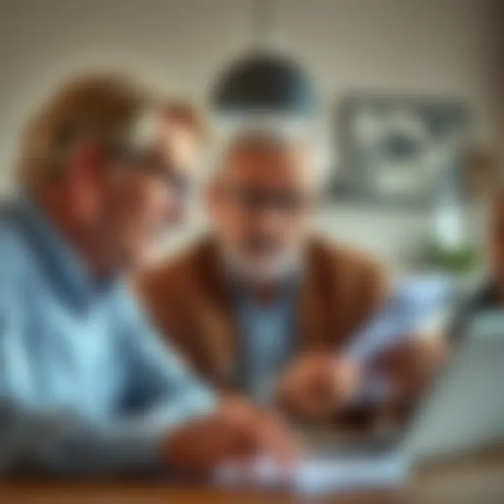 Financial Considerations for Funeral Planning An individual reviewing financial documents with a consultant