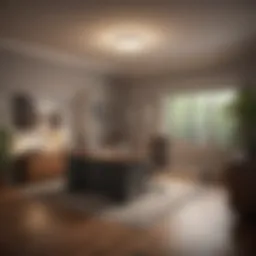 A serene office space showcasing a loan consultation.