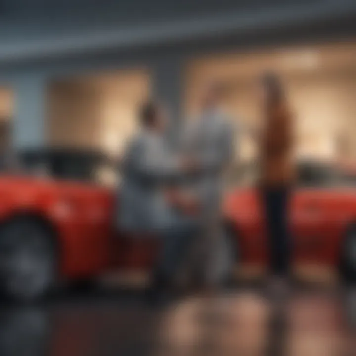 Understanding Financing Choices A financial advisor discussing car financing options with a client, emphasizing informed decision-making.