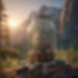A serene landscape symbolizing financial security