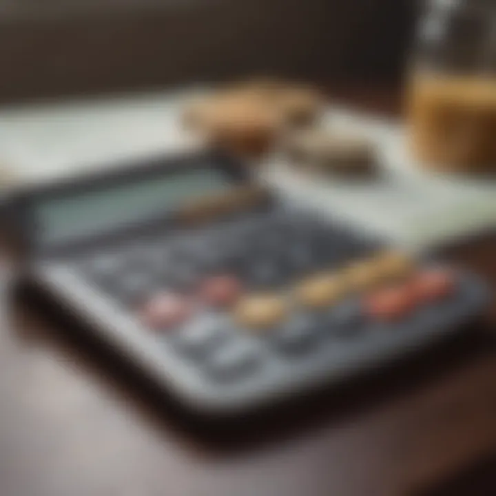 Effective Budgeting and Financial Planning A calculator and financial documents illustrating budgeting