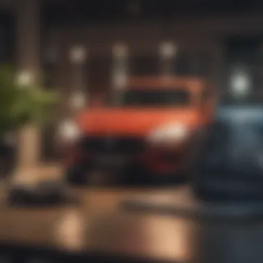 Analyzing Car Financing Options A thoughtful individual analyzing car financing options with a laptop