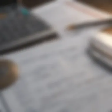 Essential Tools for Mortgage Calculation Calculator and documents related to mortgage planning