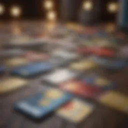 Multiple credit cards scattered on a table