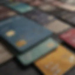 A visual representation of multiple bank cards showing different banks