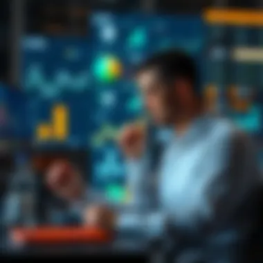 Harnessing Strategic Insights CFO reviewing strategic insights on a digital interface
