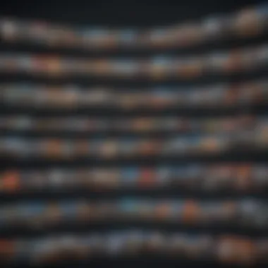 A detailed comparison chart showcasing features and pricing of various TV movie providers.