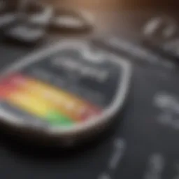 Conceptual illustration of credit score importance