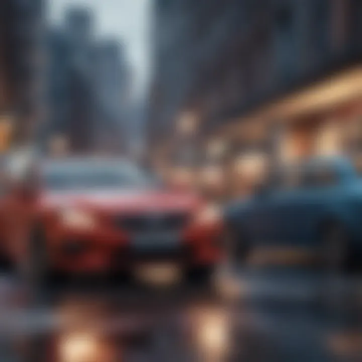 Illustration of various coverage options available for vehicle insurance