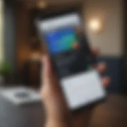 Illustration of Google Pay interface on a smartphone