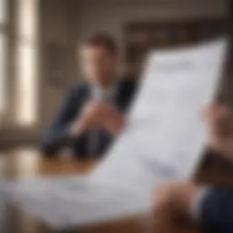 A conveyance solicitor reviewing property documents