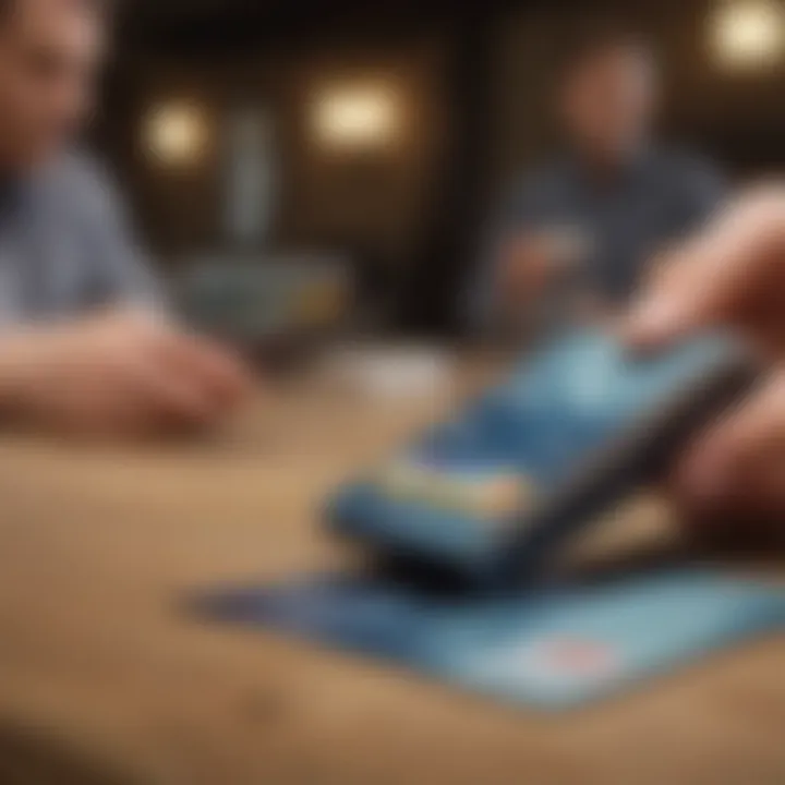 Understanding the Application Process for No Credit Cards Graphic depicting the application process for credit cards