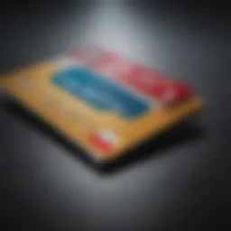 A visual representation of different credit card options