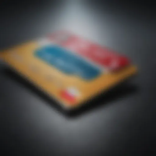 A visual representation of different credit card options