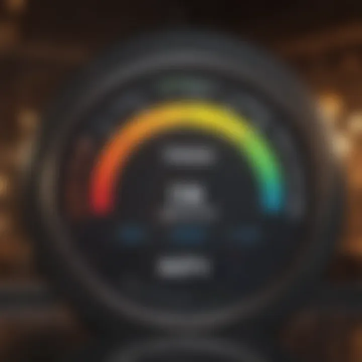 Infographic illustrating credit score improvement strategies.