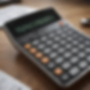 Calculator interface for estimating insurance needs