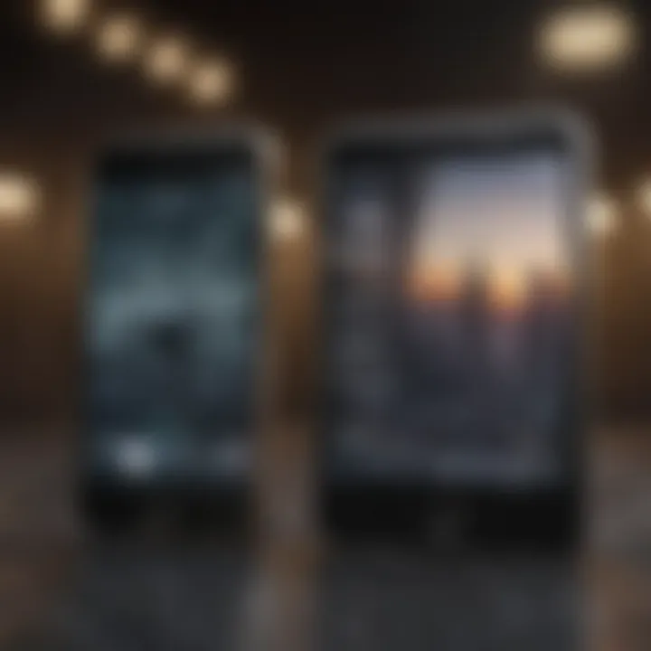 Comparison of Unlocked and Locked Phones A visual representation of unlocked vs locked smartphones