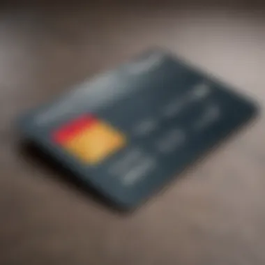 Using Credit Card for Online Transactions A close-up of a credit card being used for an online purchase
