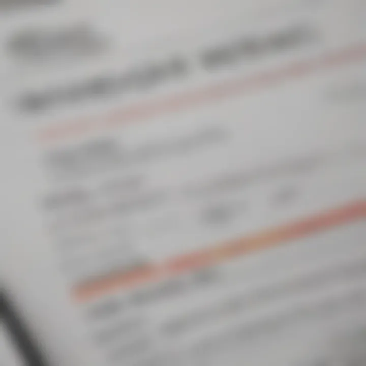 A close-up view of a credit report with highlighted inaccuracies