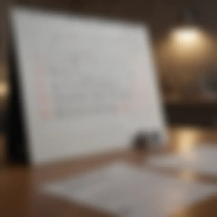 A calendar with reminders for timely bill payments