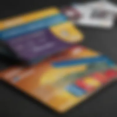 Credit Score Analysis with Multiple Credit Cards Illustration of credit score analysis related to multiple credit cards