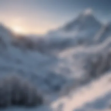 Snow-covered mountain landscape ideal for winter sports