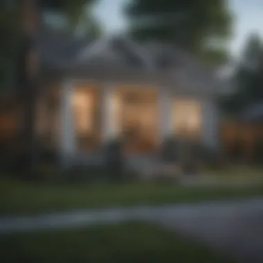 Affordable Home Insurance Options A serene home exterior representing affordable insurance options