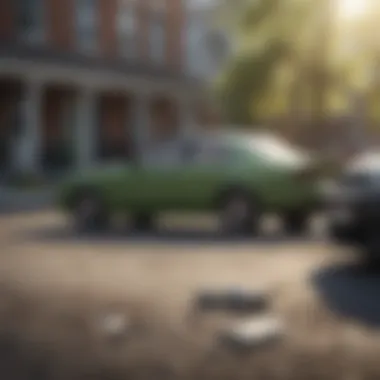 Visual representation of liability coverage in car insurance