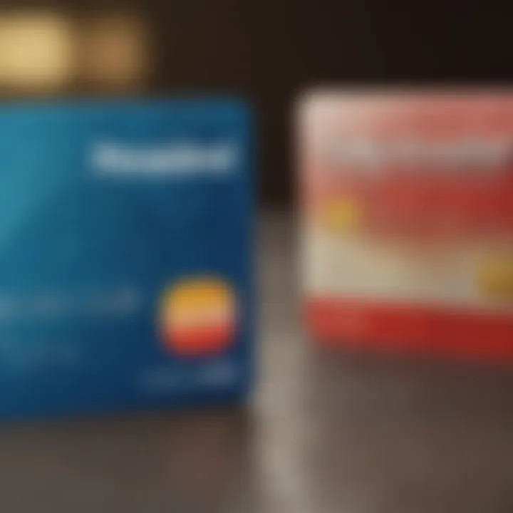 A visual comparison chart of prepaid cards versus traditional banking options