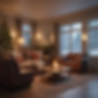 Cozy Holiday Financial Planning A cozy holiday setting highlighting financial planning