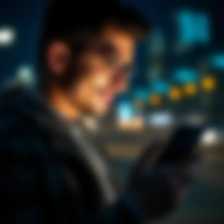 Seamless Connectivity with Internet USB Sticks A user enjoying seamless internet connectivity on a mobile device
