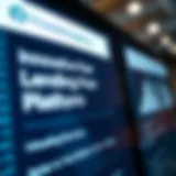 Innovative Lending Platforms A close-up of a digital interface displaying peer-to-peer lending options