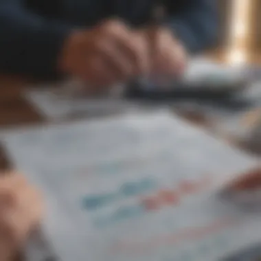 Financial Planning for Savings A financial planner reviewing graphs and charts related to savings