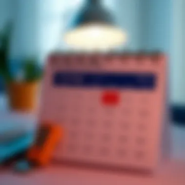 Coverage Duration Planning An illustration of a calendar with marked dates for insurance coverage