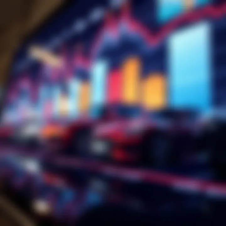 Comparative Analysis of Car Financing Plans Comparison of different car financing plans on a digital chart