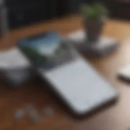 A sleek iPhone surrounded by various insurance policy documents