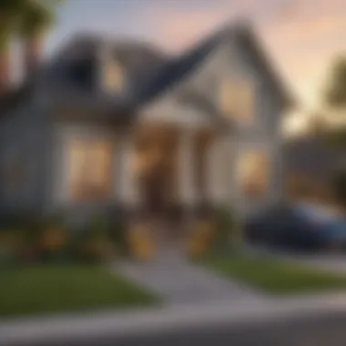 Beautiful Home for First-Time Buyers A beautiful home exterior representing first-time home ownership.