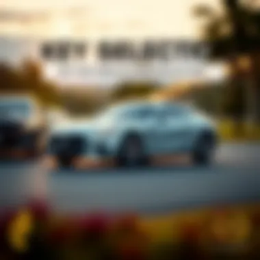 An elegant graphic showcasing the key factors to consider when choosing a car lease.