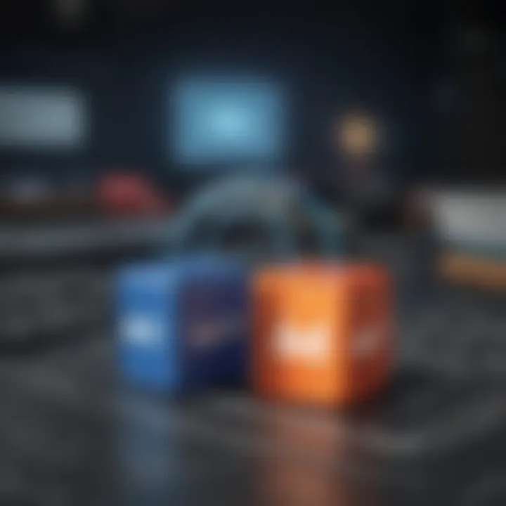 Technological Frameworks of Internet Services Diagram illustrating the technological frameworks of various internet services