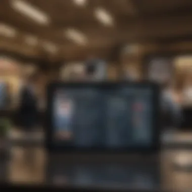 Exploring Diverse Banking Options for Business Needs Banking options displayed on a digital screen