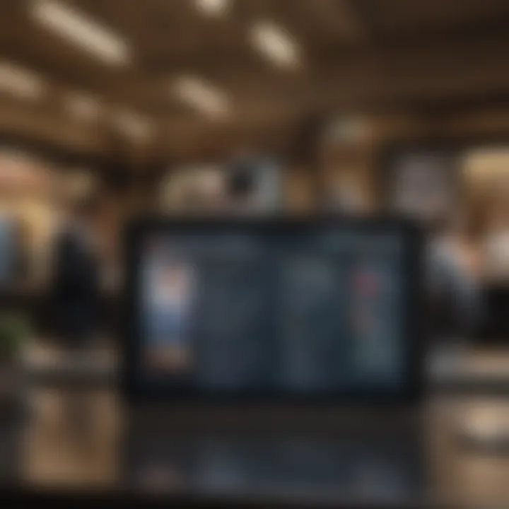 Exploring Diverse Banking Options for Business Needs Banking options displayed on a digital screen