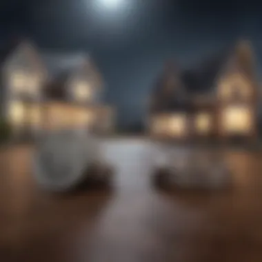 Visual representation of fixed vs. variable mortgage rates