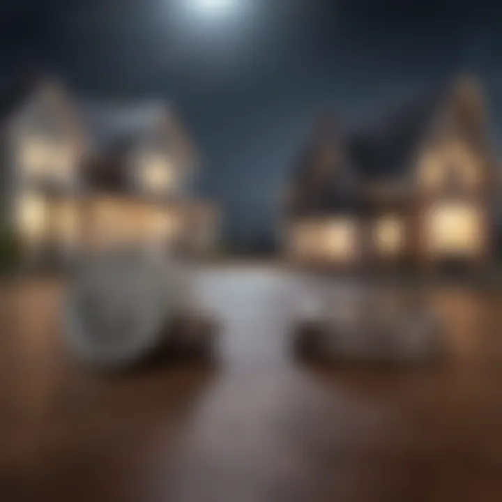 Visual representation of fixed vs. variable mortgage rates